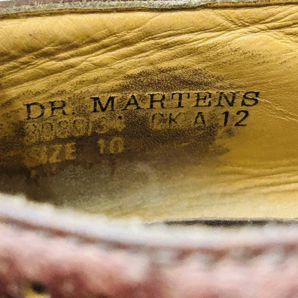 Vintage Doc Dr. Martens 3989/34 Brown  Brogue Made In England Size 10 Y2K